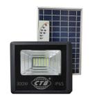 Refletor Led 300w Com Placa Solar 50w Branco Frio 6500k - Lt Leds