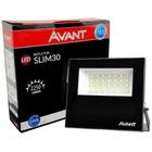 Refletor Led 30w Avant Slim Ip65 Branco Frio 6500k Bivolt