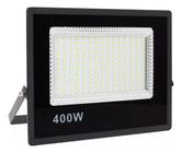 Refletor Led 400w Ip66 Holofote Prova Dágua Bivolt Carcaça Preto Luz Branco-quente 110v/220v