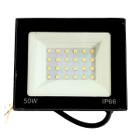 Refletor Led 50w Holofote Bivolt Prova Dagua Luz Fria