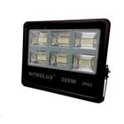 Refletor LED Bivolt 300W Proteção IP65 Preto Luz Branca 6500K R-300 - Nitrolux