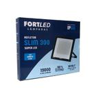 Refletor Led Slim 300W 6500K - Fortled