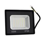 Refletor Led Slim 50W Branco Quente Holofote Bivolt 4500 Lumens 3000k Resistente a Água e Poeira IP67 Externo