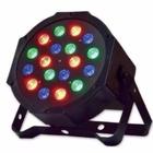 Refletor Mini 18 Leds Canhao Display Digital Rgb Strobo - Ideal