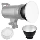 Refletor Panela 18cm Bowens Godox Para Tocha Flash E Luz Continua + Difusor Branco