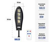 Refletor Sensor Solar Luminária Led Poste Rua Parede 500W M5