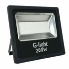 Refletor Slim Led 200W 120 6500K Autovolt Glight - G Light