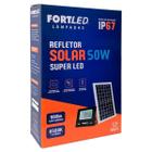 Refletor Solar Led 50W Fortled 2455