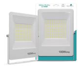 Refletor Ultrafino LED Bivolt Branco 3000K 100W 8000 Lúmens Gaya
