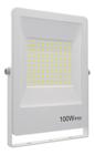 Refletor Ultrafino LED Bivolt Branco 6500K 100W 8000 Lúmens