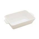 Refratário Lyor Porcelana C/alça Basic Branco 28x16,5x5cm