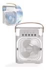 Refresque-se com Eficiência: Ventilador Silencioso Portátil com Umidificador de Ar e LED.