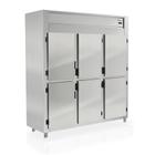 Refrigerador Comercial Gelopar 6 Portas 1553 Litros Inox 127V GREP-6P AI
