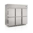 Refrigerador Comercial Gelopar 6 Portas 2181 Litros Inox 220V GRCS-6P TI
