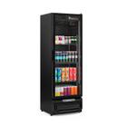 Refrigerador de Bebidas Vertical 446 Litros Porta de Vidro GRV-45 ECO PR Gelopar Preto 127v