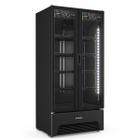 Refrigerador Expositor Porta Dupla Slim All Black 752 Litros 220V VB70AHD008 Metalfrio