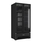 Refrigerador Expositor, Porta Dupla Slim VB70 Optima All Black Metalfrio 220v 752L