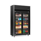 Refrigerador Expositor Vertical 820 Litros Preto 127V Gelopar GEAS-2P LB