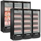 Refrigerador/Expositor Vertical Conveniência Cerveja E Carnes GCBC-1450 PR Preto Gelopar 1468 Litros Frost Free
