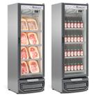 Refrigerador/Expositor Vertical Conveniência Cerveja E Carnes GCBC-45 TI Tipo Inox Gelopar 445 Litros Frost Free