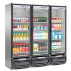 Refrigerador/ Expositor Vertical Conveniência GCVR-1450 TI Tipo Inox  1468 Litros Gelopar