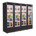 Refrigerador/Expositor Vertical Frios e Laticínios RF-023 - 4 Portas de Vidro Duplo 1450 L +2 a +8C - Frilux