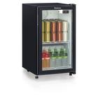 Refrigerador/Expositor Vertical GPTU-120PR Preto Frost Free c/ Condensador Estático e LED - Gelopar