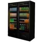 Refrigerador/Expositor Vertical Linha New Age 850L ERV-850/P PR All Black Porta de Vidro Duplo c/ gás Argônio e LED Perimetral - Conservex