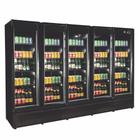 Refrigerador/ Expositor Vertical p/ Bebidas RF-024-B All Black - 5 Portas 1720 L -5 a +5C Ar Forçado LED - Frilux