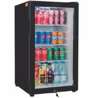 Refrigerador/ Expositor Vertical Visa Cooler RF-002 Porta de Vidro - Preto 110 L +2 a +8C Iluminação LED - Frilux