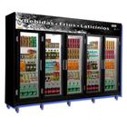 Refrigerador Vertical Porta de Vidro Expositor de Bebida Frilux 5 Portas