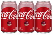 Refrigerante Coca Cola Cherry Vanilla Caixa 3 Latas 355Ml