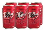 Refrigerante Dr Pepper Cola Caixa Com 6 Latas 355Ml