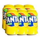 Refrigerante Fanta Lemon Sabor Limao Caixa Com 6 Latas 355Ml