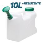 Regador De Plástico Resistente Bico Com Rosca 10l Resistente