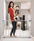 Regalo Easy Step 49-Inch Extra Wide Baby Gate, inclui 4 polegadas e 12 polegadas Extension Kit, 4 Pack de Kit de Montagem sob Pressão e 4 Pack de Kit de Montagem na Parede, Platinum - Total Pack de 1