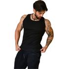 Regata Americana Canelada Masculina Algodão Slim Fit