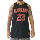 Regata Basquete Plus Size M10 Slam Cleveland 23 Preto