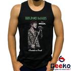 Regata Bruno Mars 100% Algodão Bruninho Live in Brazil 2024 Brasil Camiseta Regata Geeko 03