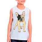 Regata Buldogue Francês Pet Dog Cachorro Branca Infantil05