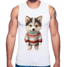 Regata Cachorro Husky Siberiano Natalino - Foca na Moda