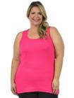 Regata canelada plus size fenomenal