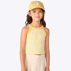 Regata Cropped Amarela em Ribana Infantil Menina Hering Kids 51QG1BEN