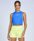 Regata Cropped TN AG Inspiracional Alto Giro Azul Swim