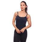 Regata de Alcinha Canelada Feminina Lisa Blusa Blusinha Básica Treino Academia