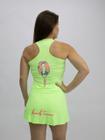 Regata Dry Cool Feminina Raquete Verde Neon