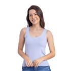 Regata Feminina Alça Larga Blusas Básicas Primavera Verão 3020a