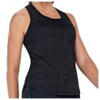 Regata Feminina Alto Giro Mesh Nadador Preta - 24316