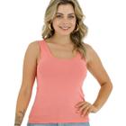 Regata Feminina Blusa Viscose Lisa Básica Primavera Verão Slim 3020.C1