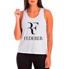 Regata Feminina Branca Tennis RF Roger Federer 02